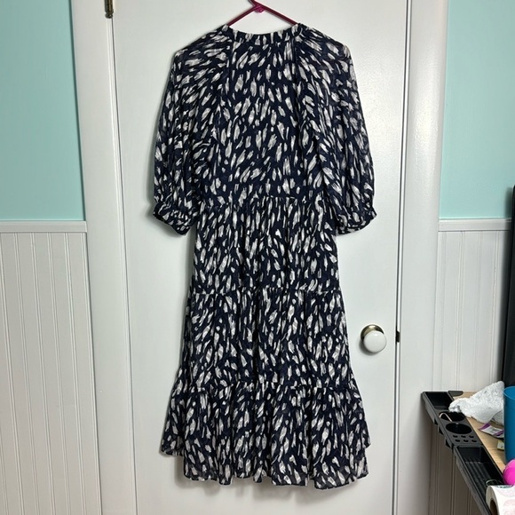 Amanda Uprichard Diego Midi Printed Dress Size Small - Picture 4 of 12